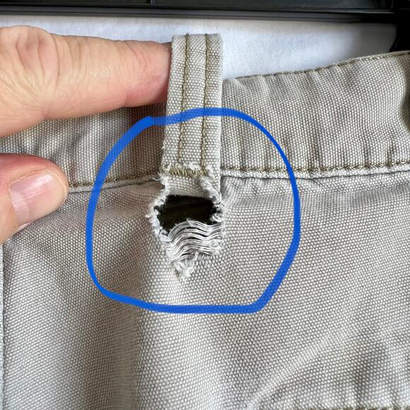 Dockers Cargo Shorts Men's W40 Khaki W/ hook and loop Flap Cargo Pockets - Picture 5 of 11